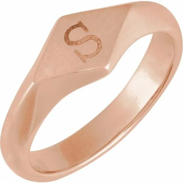 Geometric Signet Ring Image 4 Banks Jewelers Burnsville, NC