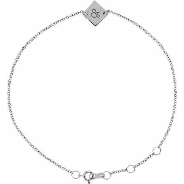 Engravable Geometric Bracelet Image 3 Hopman Jewelers Elkhart, IN