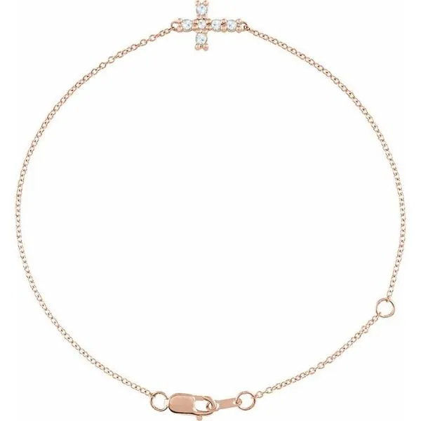 Sideways Cross Bracelet James & Williams Jewelers Berwyn, IL