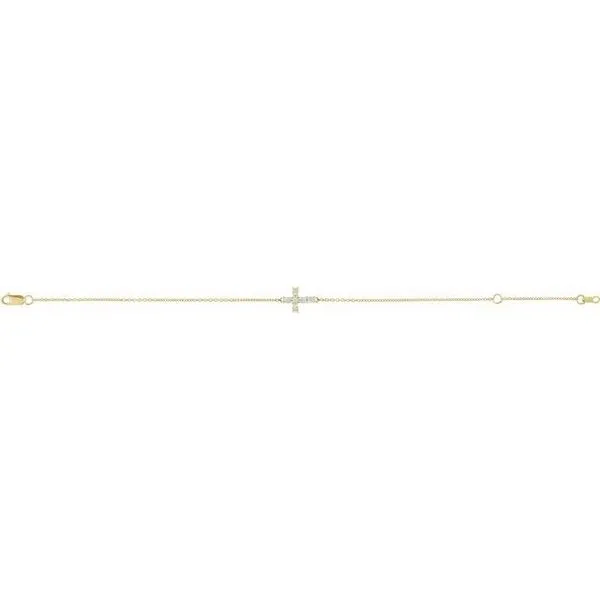 Sideways Cross Bracelet Image 2 Hopman Jewelers Elkhart, IN