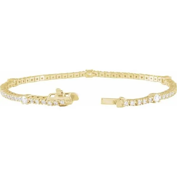 Lab-Grown Diamond Line Bracelet