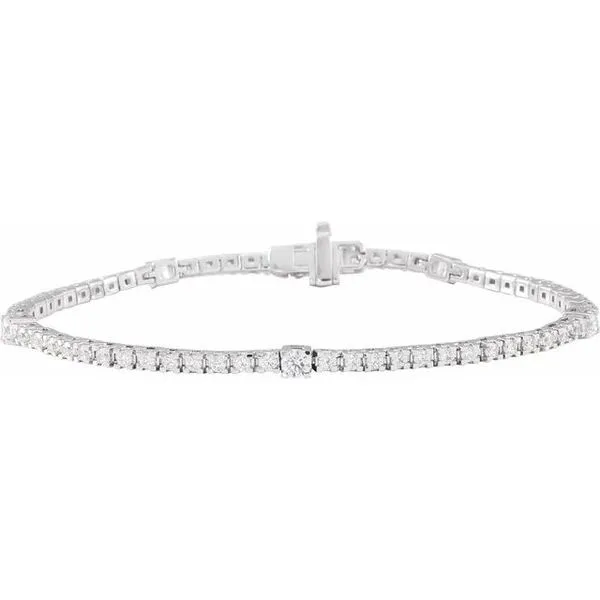 Lab-Grown Diamond Line Bracelet J. Meredith Jewelers Delafield, WI