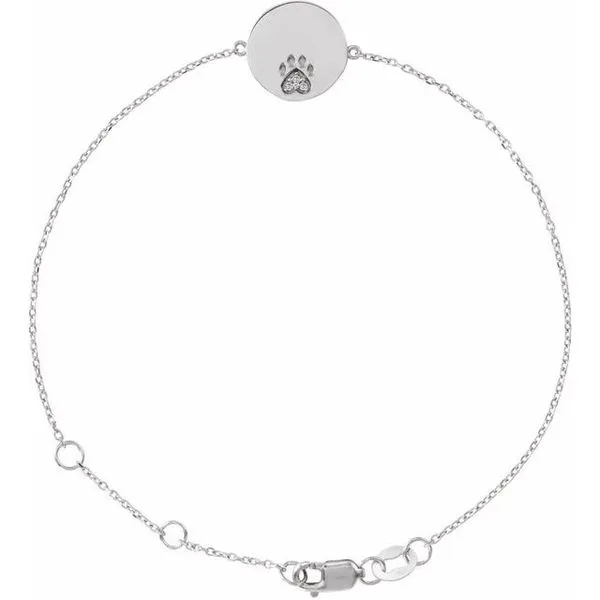 Engravable Paw Print Bracelet Grayson & Co. Jewelers Iron Mountain, MI