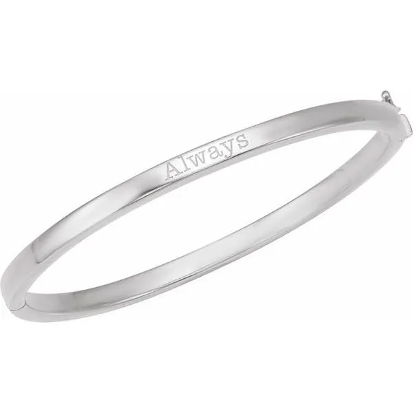 Engravable Hinged Bangle Bracelet Image 4 Avitabile Fine Jewelers Hanover, MA