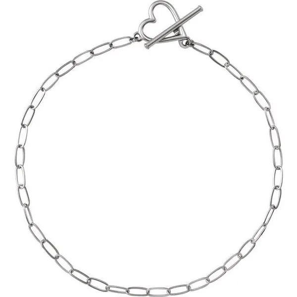 Heart & Paperclip-Style Bracelet Hart's Jewelers Grants Pass, OR