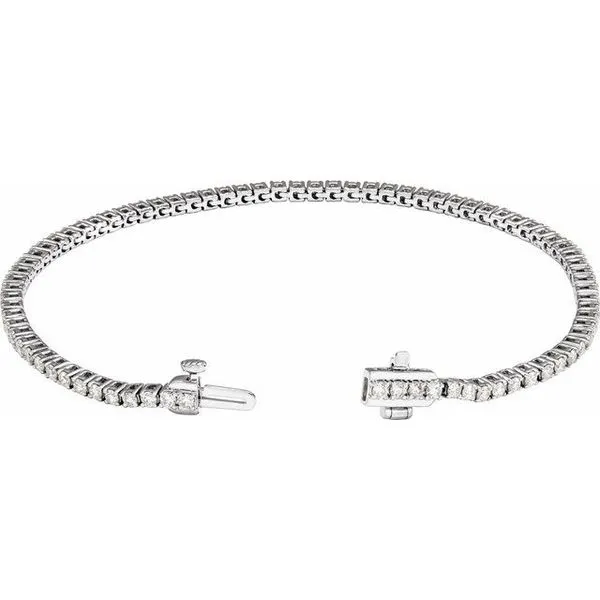 Lab-Grown Diamond Line Bracelet Image 2 Hopman Jewelers Elkhart, IN