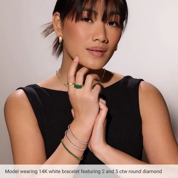 Lab-Grown Diamond Line Bracelet Image 5 Hopman Jewelers Elkhart, IN