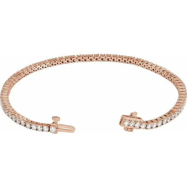 Lab-Grown Diamond Line Bracelet Image 2 Hopman Jewelers Elkhart, IN