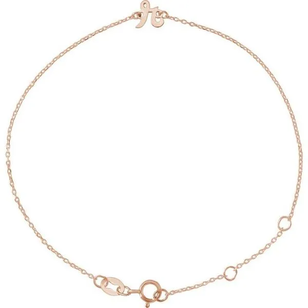 Script Initial Bracelet Gysbers Jewelry Waupun, WI