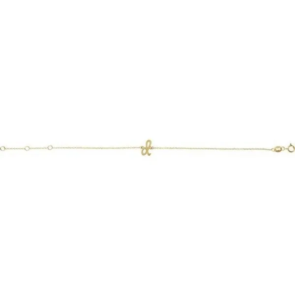 Script Initial Bracelet Image 2 SIERRA MOON Auburn, CA