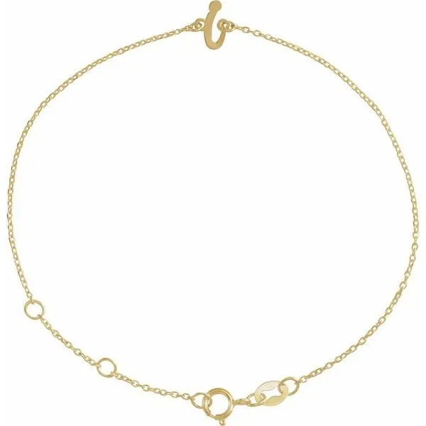 Script Initial Bracelet Diny's Jewelers Middleton, WI