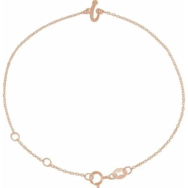 Script Initial Bracelet Gysbers Jewelry Waupun, WI