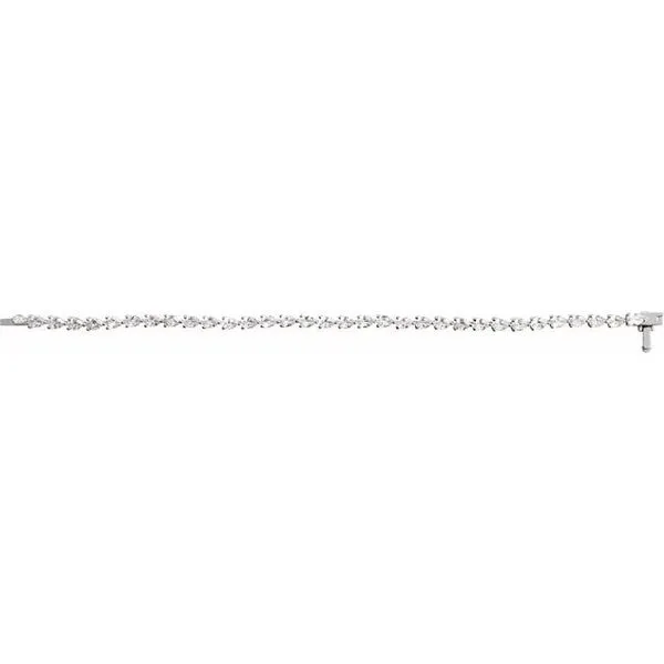 Lab-Grown Diamond Line Bracelet Image 3 Arlene's Fine Jewelry Vidalia, GA