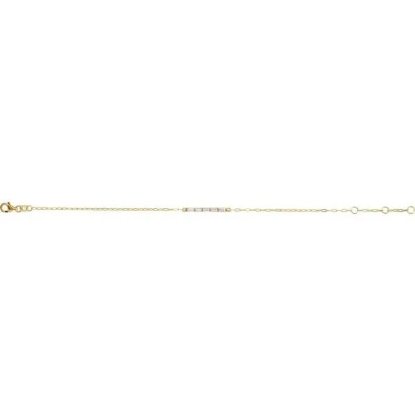 Accented Bar Link Bracelet Image 2 Northwood Jewelers Northwood, OH