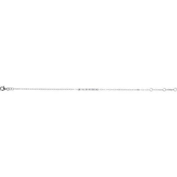 Accented Bar Link Bracelet Image 2 Northwood Jewelers Northwood, OH