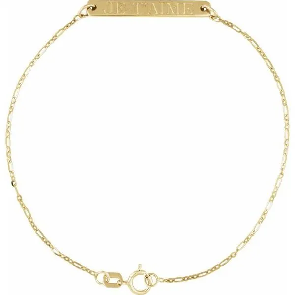 Engravable Bar Bracelet Image 3 Studio D Jewelers Woodstock, IL