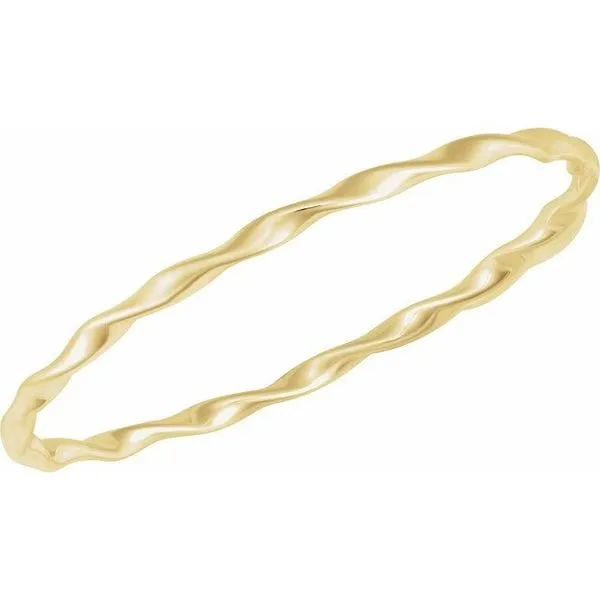 Twisted Bangle Bracelet Image 2 Becky Beck's Jewelry DeKalb, IL