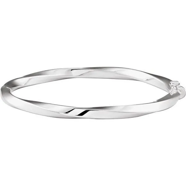 Hinged Twisted Bangle Bracelet The Diamond Shop, Inc. Lewiston, ID
