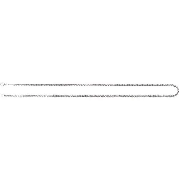 Rounded Box Chain Image 3 Valentine's Fine Jewelry Dallas, PA