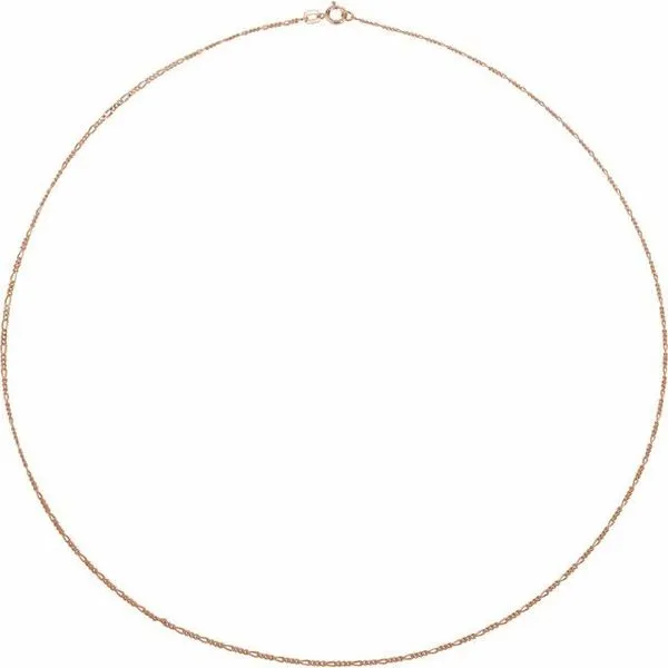 1.28 mm Figaro Chain Image 2 Diny's Jewelers Middleton, WI