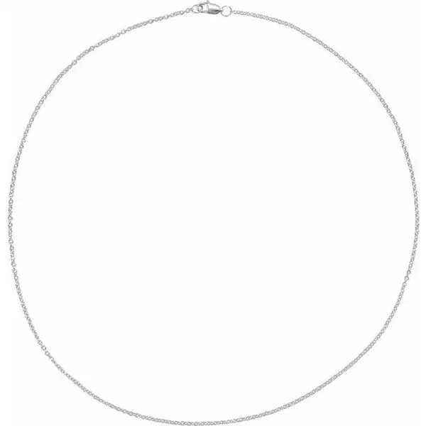 1 mm Cable Chain Image 2 D'Errico Jewelry Scarsdale, NY