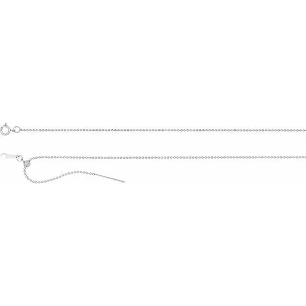 1 mm Adjustable Threader Bead Chain Image 3 D'Errico Jewelry Scarsdale, NY