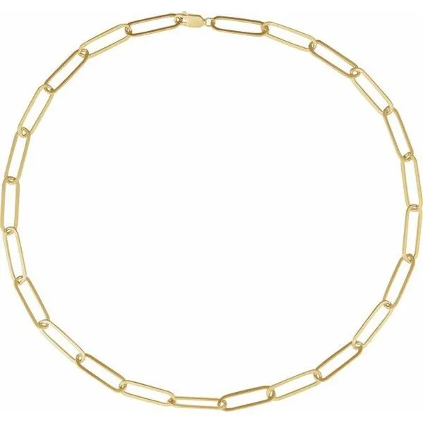 6.2 mm Paperclip-Style Chain Image 2 Gysbers Jewelry Waupun, WI