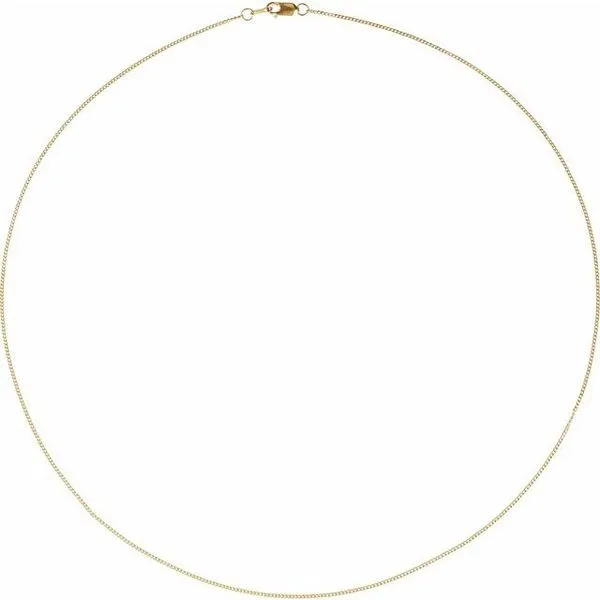 1 mm Diamond-Cut Curb Chain Image 2 Diny's Jewelers Middleton, WI