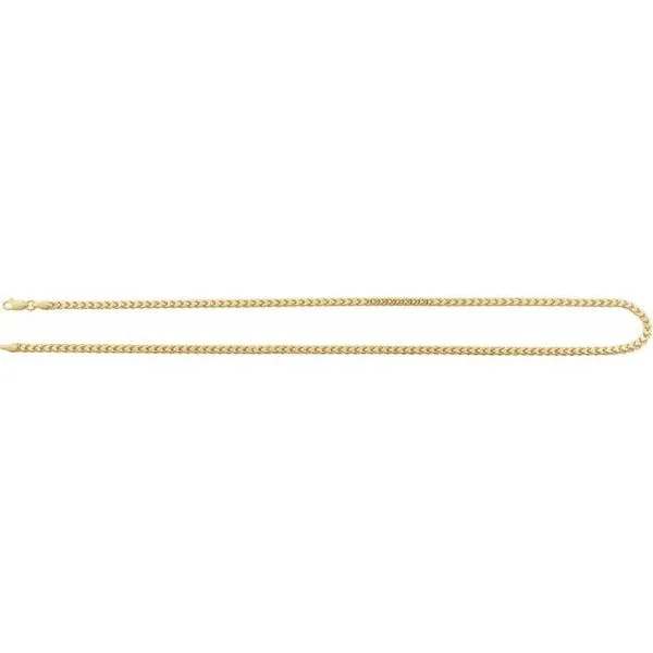 3.4 mm Hollow Diamond-Cut Franco Chain Image 3 Austin's Fine Diamonds & Jewelry Lyndhurst, NJ