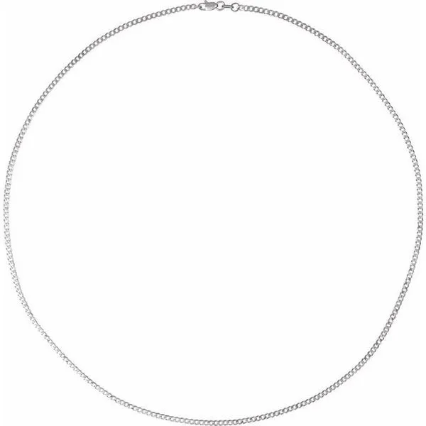 1.95 mm Curb Chain Image 2 Diny's Jewelers Middleton, WI
