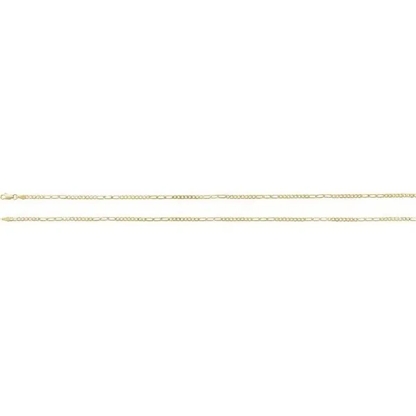 2.5 mm Figaro Chain Image 3 Hopman Jewelers Elkhart, IN