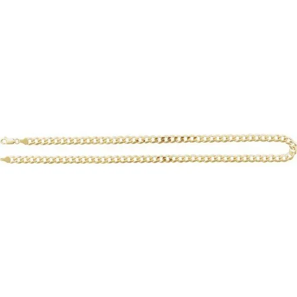 7 mm Curb Chain Image 3 Long Jewelers Chesapeake, VA