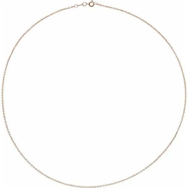 1 mm Cable Chain Image 2 Douglas Jewelers Conroe, TX