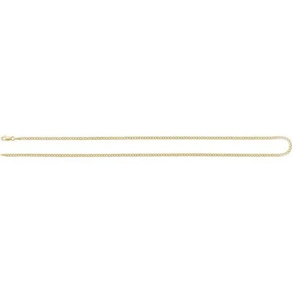2.35 mm Curb Chain Image 3 Shipley's Fine Jewelry Hampstead, MD