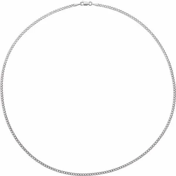 2.35 mm Curb Chain Image 2 Long Jewelers Chesapeake, VA