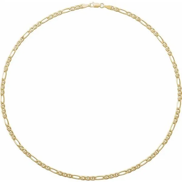 3.95 mm Hollow Anchor Chain Image 2 Scirto's Jewelry Lockport, NY