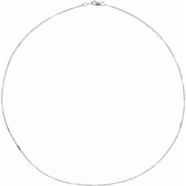 1.1 mm Dapped Cable Chain Image 2 Milan's Jewelry Inc Sarasota, FL