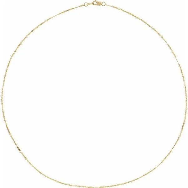 1.1 mm Dapped Cable Chain Image 2 Grayson & Co. Jewelers Iron Mountain, MI