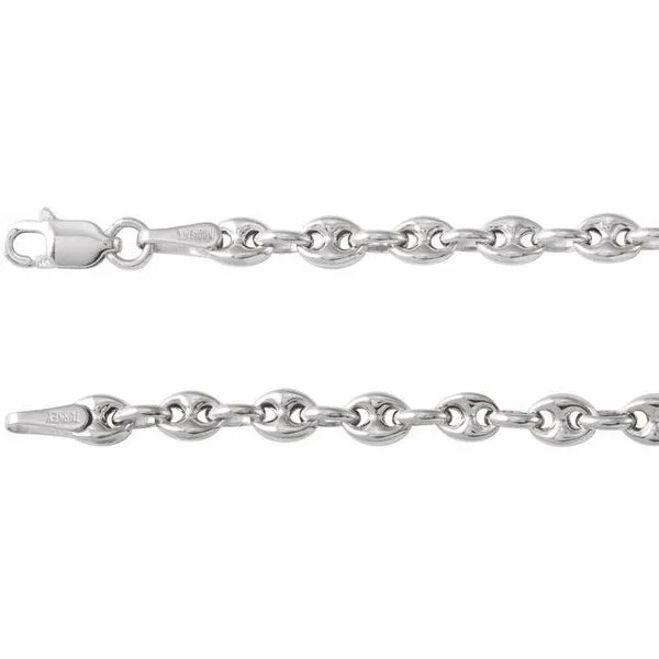 3.8 mm Hollow Puffed Anchor Chain Studio D Jewelers Woodstock, IL