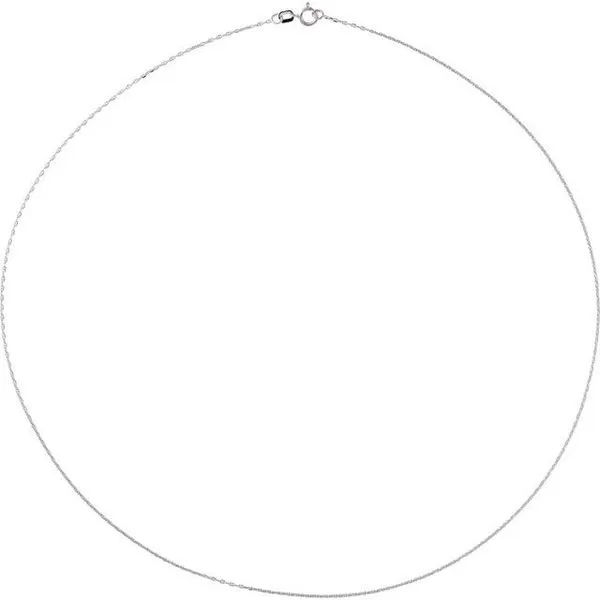 1 mm Diamond-Cut Anchor Chain Image 2 D'Errico Jewelry Scarsdale, NY