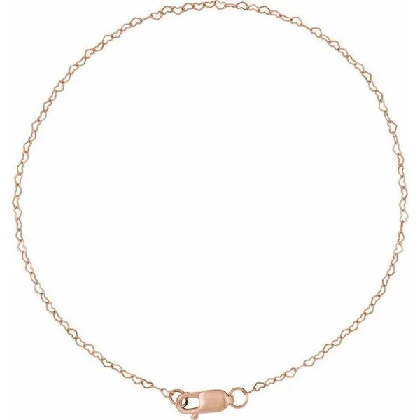 .8 mm Heart Chain Image 2 Milan's Jewelry Inc Sarasota, FL