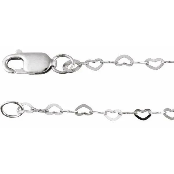 1.9 mm Heart Chain Gysbers Jewelry Waupun, WI