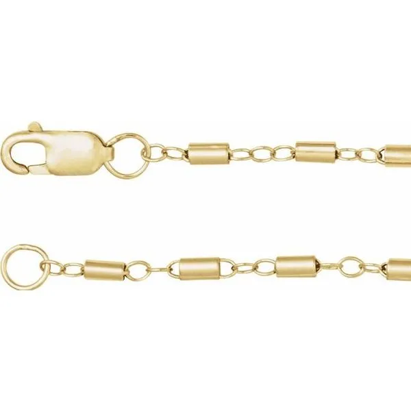 1.7 mm Satellite Bar Cable Chain D'Errico Jewelry Scarsdale, NY