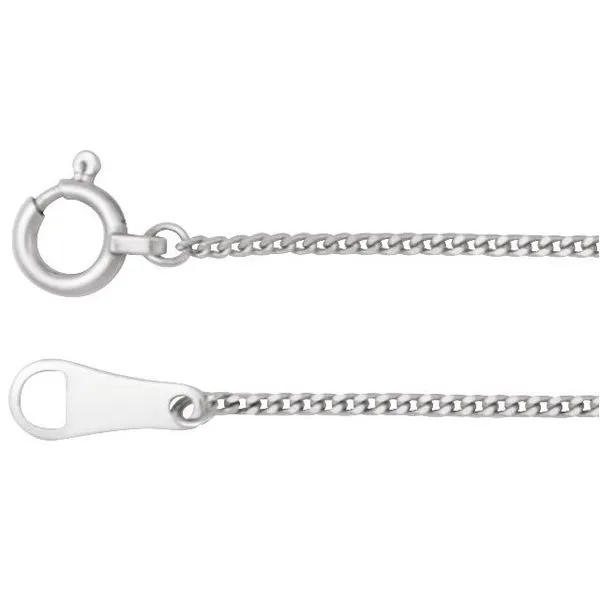 1 mm Curb Chain Valentine's Fine Jewelry Dallas, PA