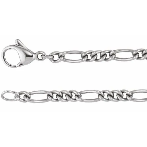 3.6 mm Curbed Figaro Chain Rick's Jewelers California, MD
