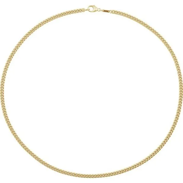 3.4 mm Curb Chain Image 2 Moseley Diamond Showcase Inc Lexington, SC