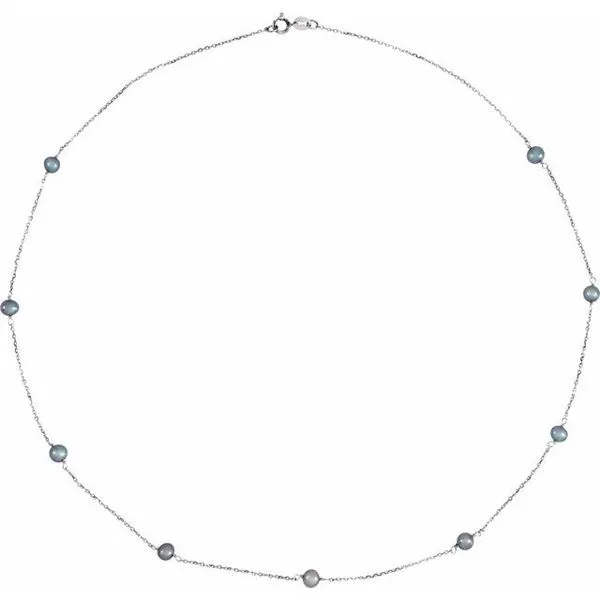 Pearl Station Necklace James & Williams Jewelers Berwyn, IL