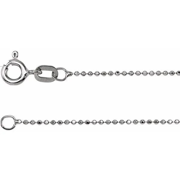 1 mm Diamond-Cut Bead Chain Gysbers Jewelry Waupun, WI