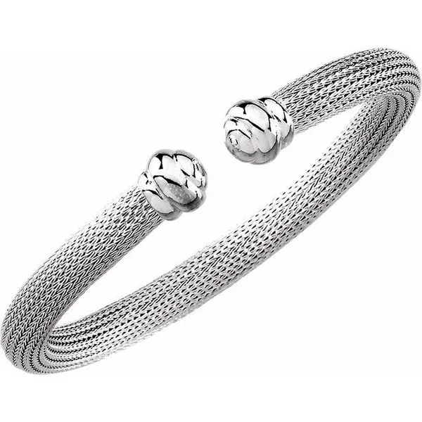 Hollow Mesh Cuff Bracelet Image 2 Arnold's Jewelry and Gifts Logansport, IN