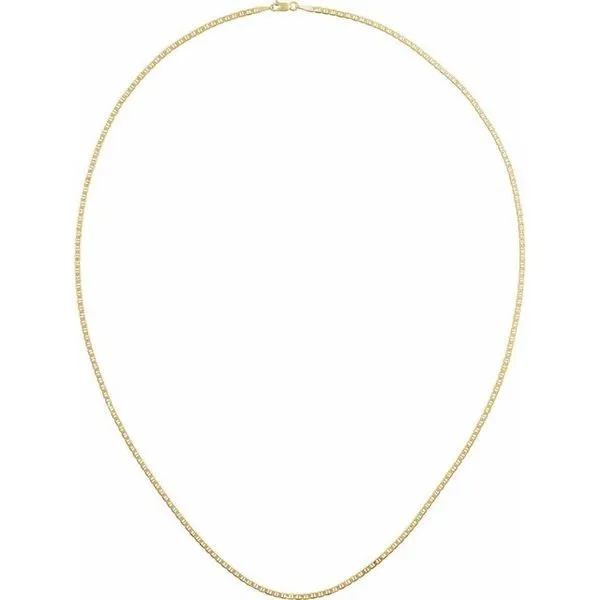 2.25 mm Curbed Anchor Chain Image 2 McCoy Jewelers Bartlesville, OK